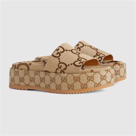 women's gucci slide sandals|gucci women's platform slide sandal.